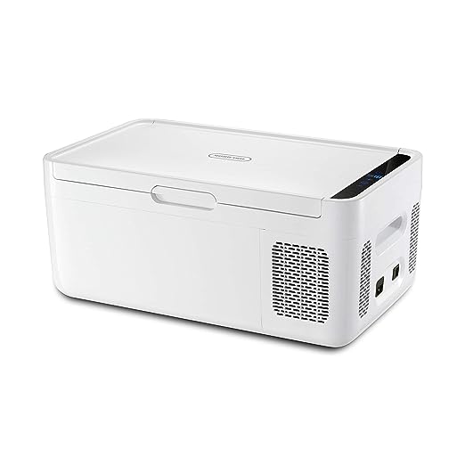 Mobicool 15 litres Car Fridge/Freezer with Compressor for SUV, Sedan | -18 Degree C | MCG 15(OPEN BOX) Mobicool 15 litres Car Fridge/Freezer with Compressor for SUV, Sedan | -18 Degree C | MCG 15(OPEN BOX)